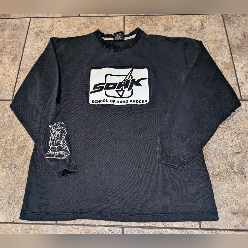 School Of Hard Knocks Vintage Large Long Sleeve Fader